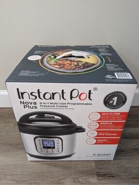 NIB INSTANT POT Nova Plus 60 9-in-1 Pressure Cooker 6 Quart
